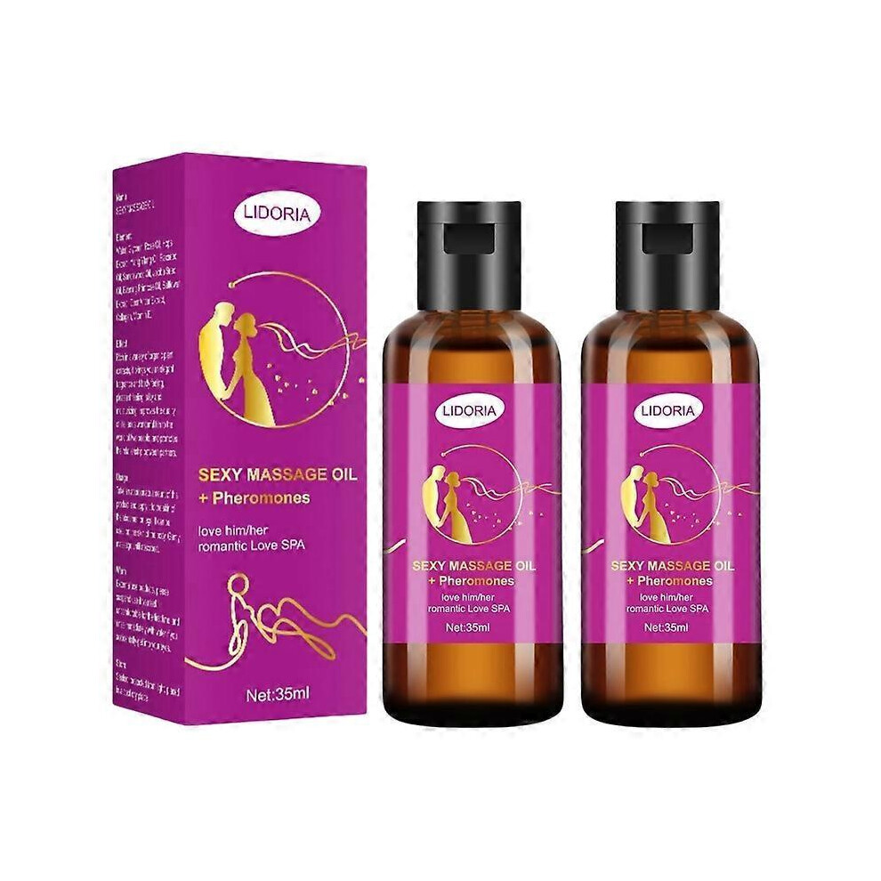 (2pcs) 1-3Pcs Men Women Sensual Massage Oil for Intimate Moments and Enhanced-Stimulation 35ml