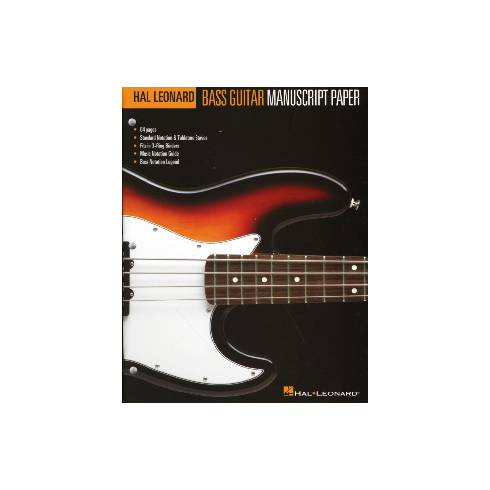 Hal Leonard Bass Guitar Manuscript Paper by Hal Leonard Publishing Cor
