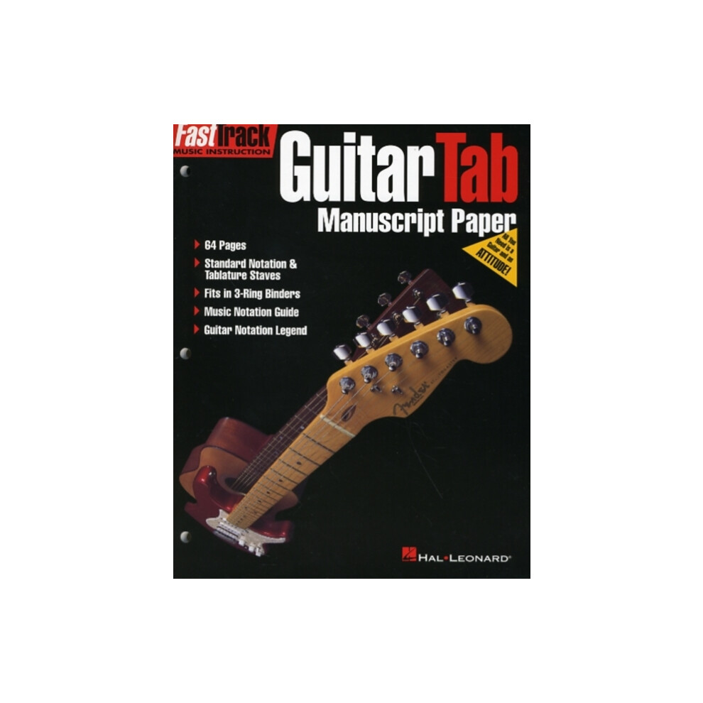 FastTrack Guitar Tab Manuscript Paper by Hal Leonard Corp Other Book
