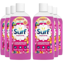 Surf Passion Bloom Disinfectant Cleaner 240ml x6 Tropical Lily Scent