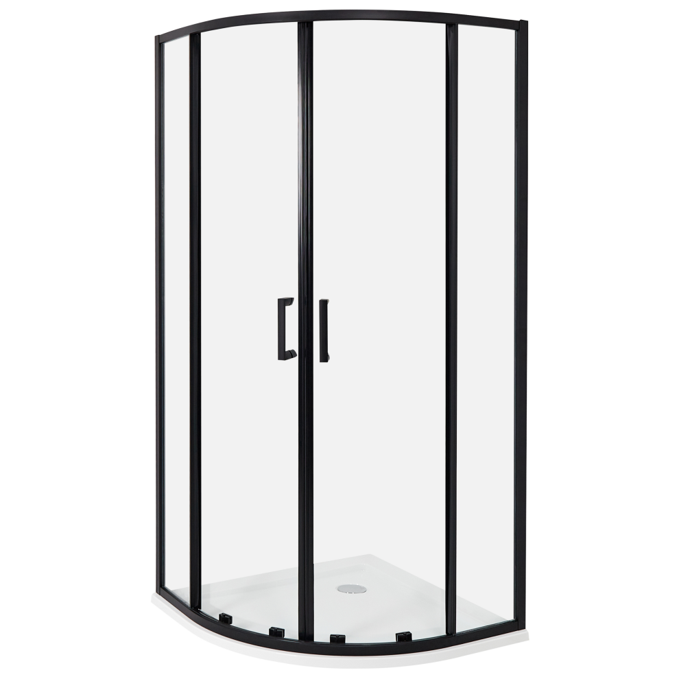 Shower Enclosure JUKATAN 900 x 900 x 1850 mm Black