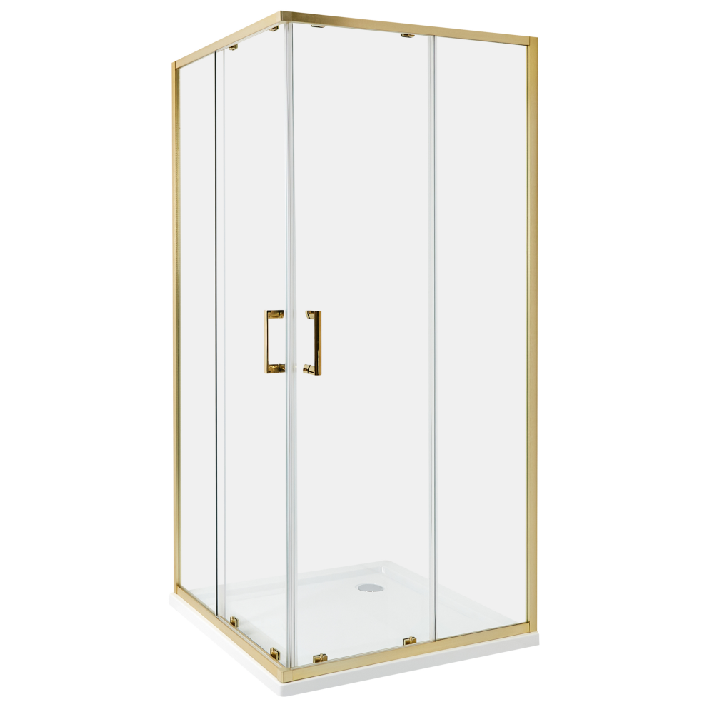 Shower Enclosure TELA 900 x 900 x 1850 mm Gold