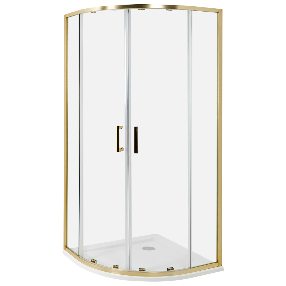 Shower Enclosure JUKATAN 900 x 900 x 1850 mm Gold