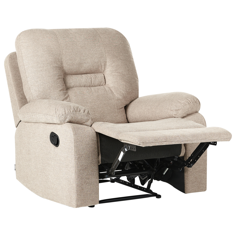 Recliner Chair BERGEN Fabric Beige
