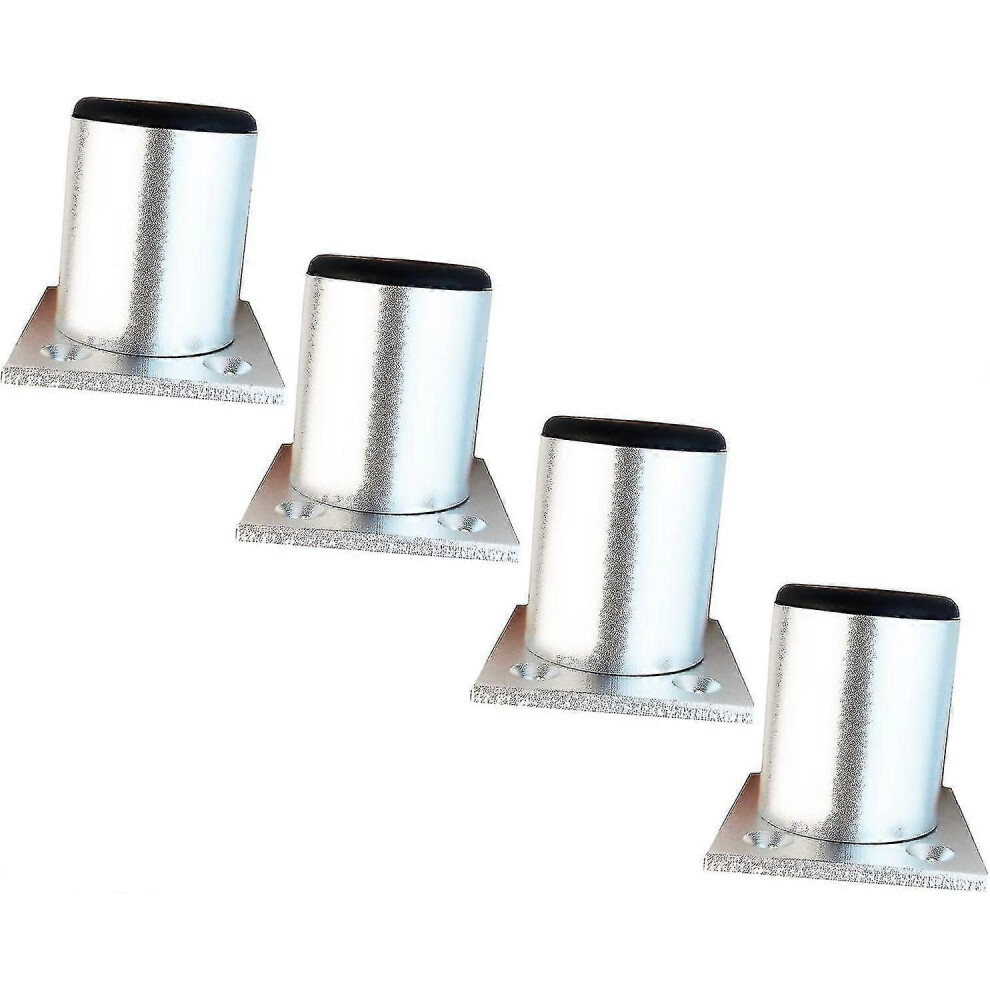 (As Show, One Size) 4 Adjustable Legs 5Cm Height Thicken Cabinet Legs Table Legs Furniture Legs, Aluminum Alloy Furniture Legs, Adjustable Height 0-15 5063595961755