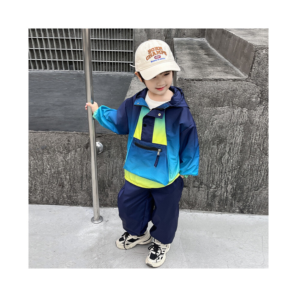 (StyleF)Adorable ensemble tenue printemps automne garçon avec veste à capuche et pantalon long design