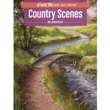 Country Scenes in Acrylic by Jerry Yarnell Paperback Book