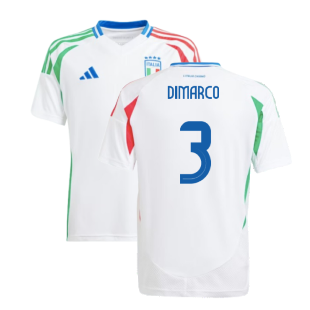 Adidas (Lb) 2024-2025 Italy Away Shirt (Kids) (Dimarco 3)