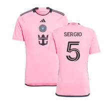(XXL) 2024-2025 Inter Miami Home Shirt (Sergio 5)