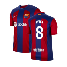 (XXL) 2023-2024 Barcelona Home Shirt (Pedri 8)