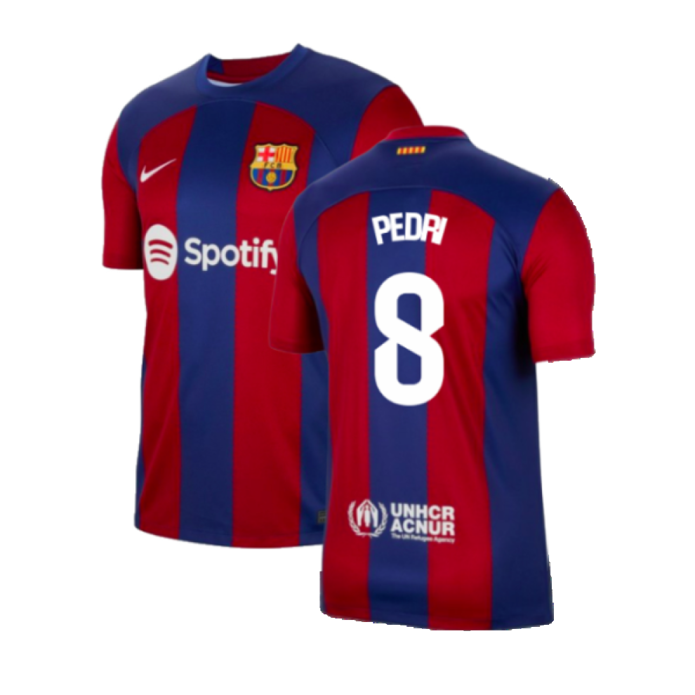 Nike (Xl) 2023-2024 Barcelona Home Shirt (Pedri 8)