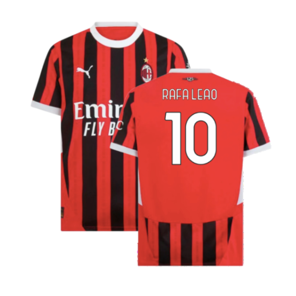 Puma (L) 2024-2025 Ac Milan Home Shirt (Rafa Leao 10)