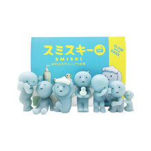 Luminous Action Smiski Figure Model Bathroom Toy Pvc Doll For Kids Room Decor