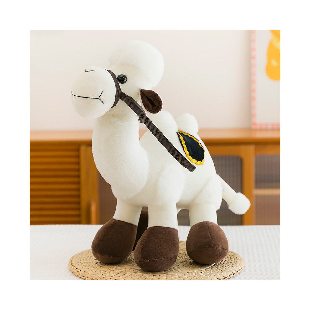 (White, 50cm) Plush Camel Realistic Toy Soft Stuffed Animal Doll Cute Home Decoration Gift-image-OPC-PGZG9M5-NEW