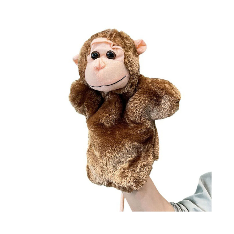 (Dad Monkey) Stuffed Monkey Animal Hand Puppet For Kids Role Playing And Games Storytelling