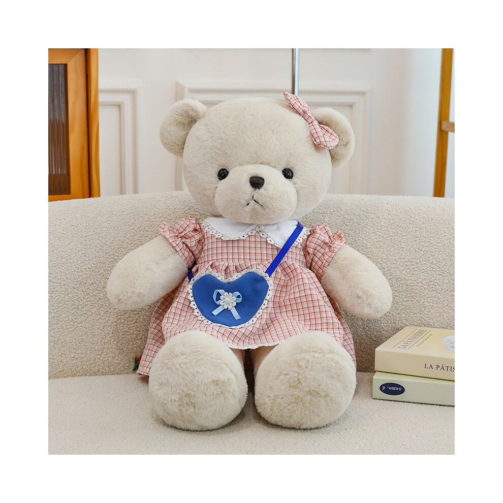 (Style C, 40cm) Bear Teddy Couple Plush Toy Cute Cartoon Stuffed Doll Perfect Gift Children-image-OPC-PGZGFDH-NEW