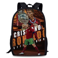 (Style 8) Cristiano 15in Ronaldo Oxford Backpack Large Capacity School Travel Bag Sports