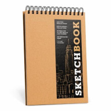 Sketchbook basic medium spiral fliptop landscape Kraft by Union Square