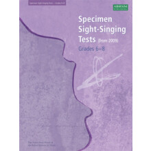 Specimen SightSinging Tests Grades 68 by ABRSM Other Book