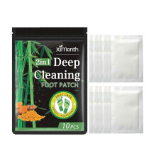 Bamboo Charcoal Cleansing Pad for Deep Cleansing, Relieving Physical And Mental Stress And Aiding Sleep with A Foot Massage Pad