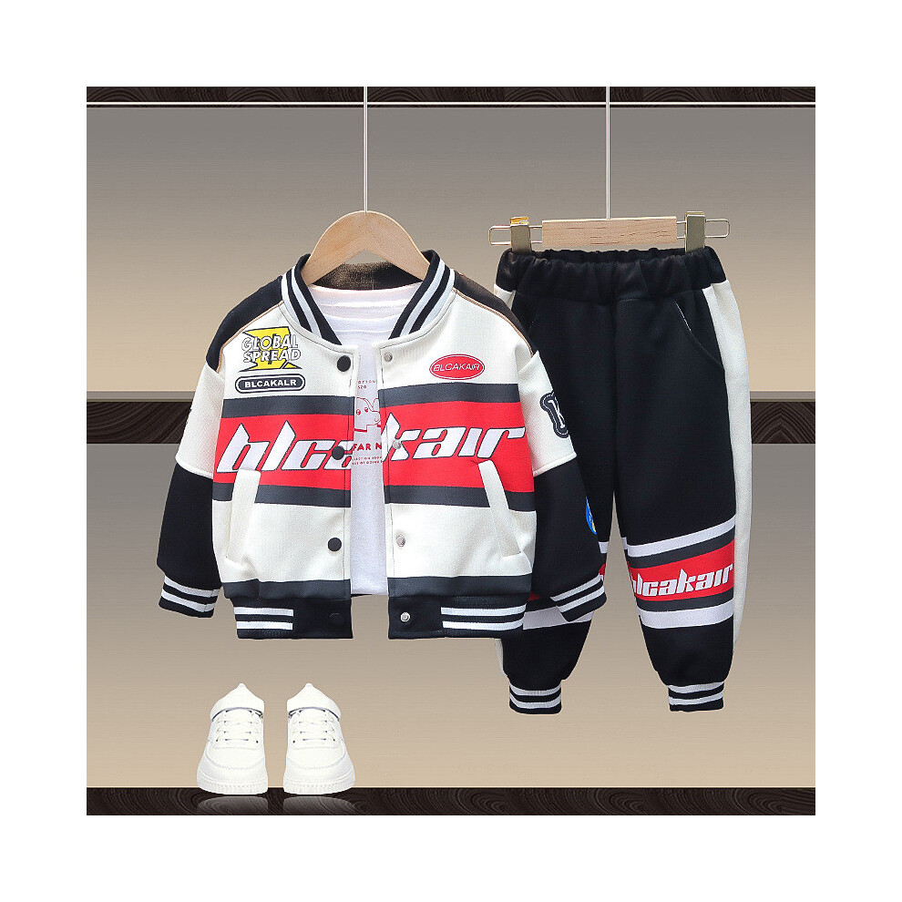 (Red,90cm)Ensemble élégant tenue de course garçon pour veste et pantalon en coton doux printemps automne