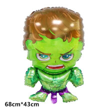 (1pc Foil Balloon-2, Other) Hulk Foil Latex Balloon Marvel The Avengers Superhero Ballons Green Cake Topper Happy Birthday Banner Party Decoration Kids Gif