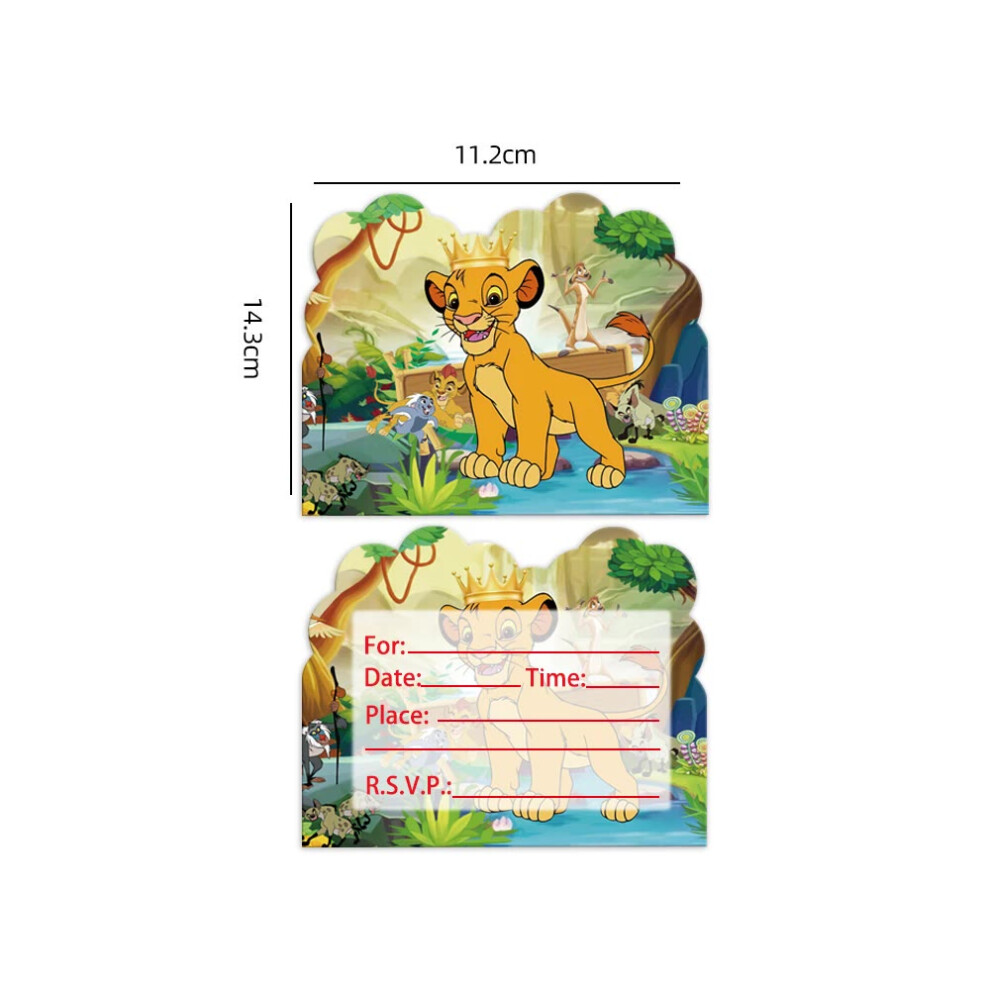 (10pcs card) Lion King Simba Birthday Party Favors Carnival Prizes Pinata Goody Bag Fillers Classroom Rewards Prizes for Kids Birthday Gifts-image-OPC-PGZJPWJ-NEW