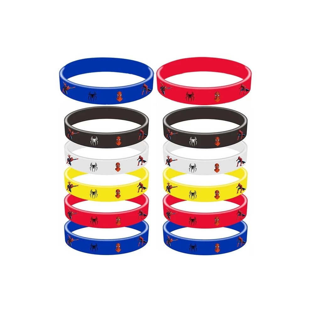 (10pcs bracelet) Spidey and His Amazing Friends Stampers Stickers for Kids Favor Gifts Spiderman Straws Seal Spidey Party Decor Bag Stuffer Part-image-OPC-PGZJSDP-NEW