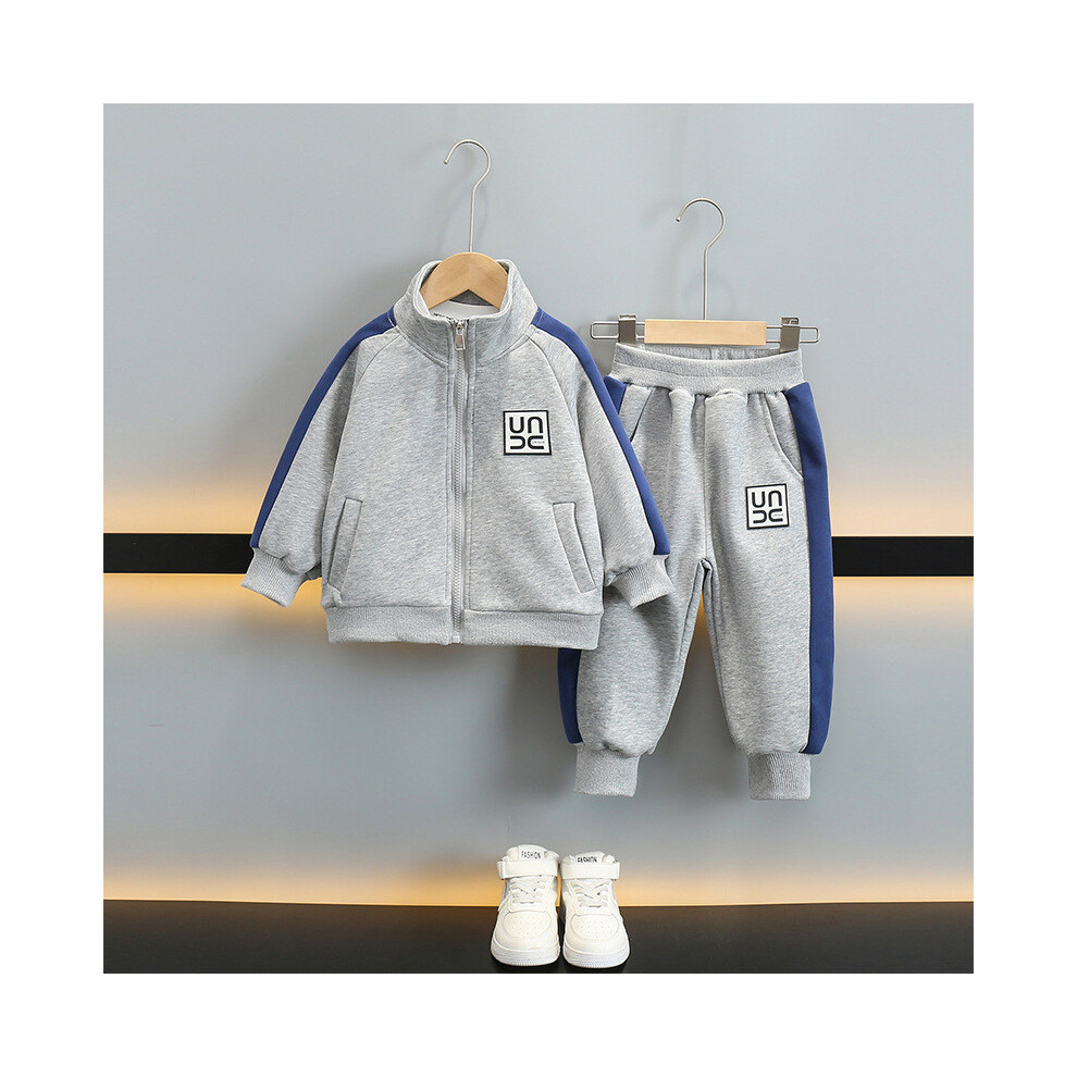 (Gray Set,150cm)Charmant ensemble trois pièces automne garçon veste élégante et pantalon tenue longue