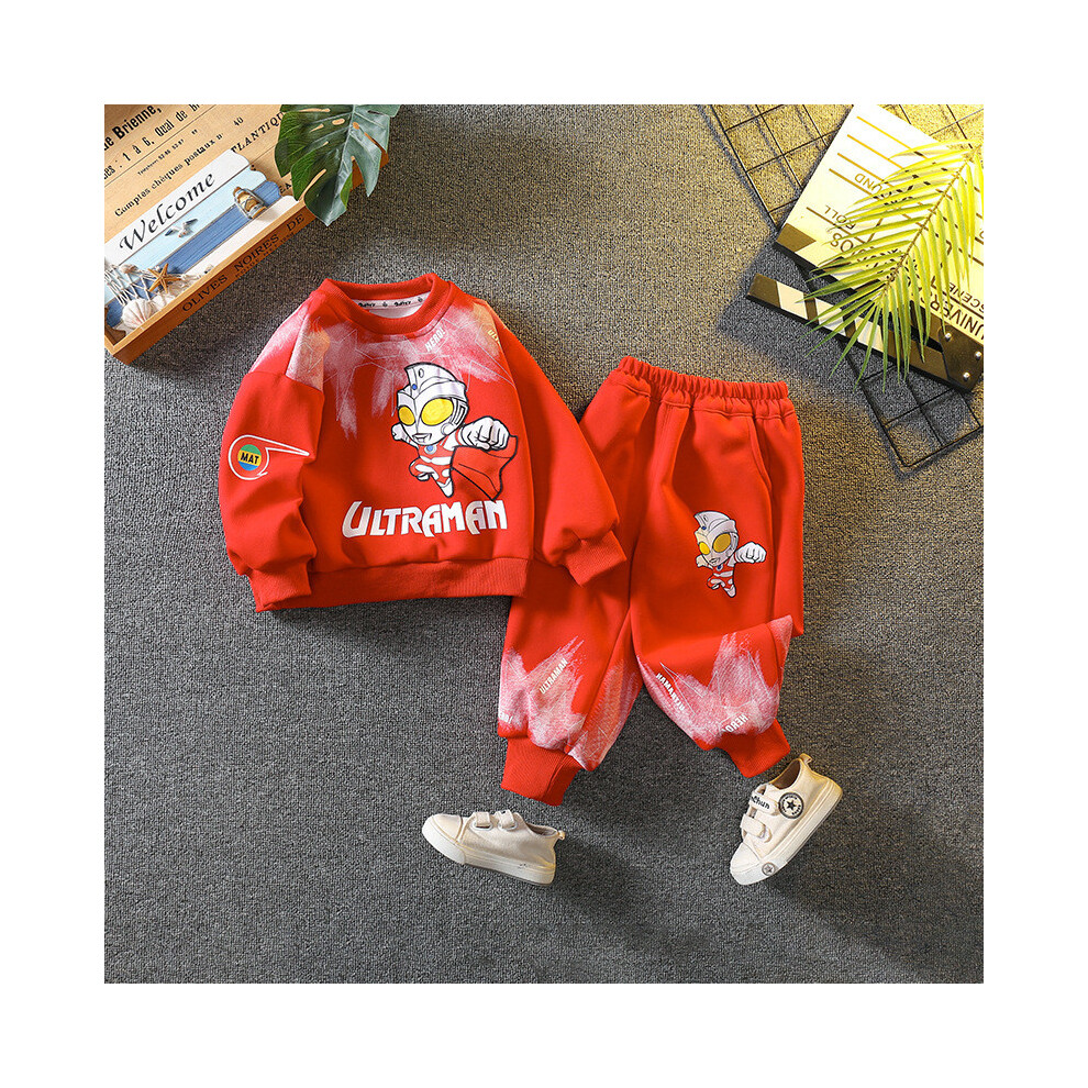 (Red,150cm)Ensemble élégant Ultraman garçons tenue automne tendance enfants printemps automne vêtements de sport