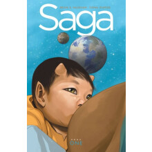 Saga Book One by Brian K Vaughan Hardcover Book