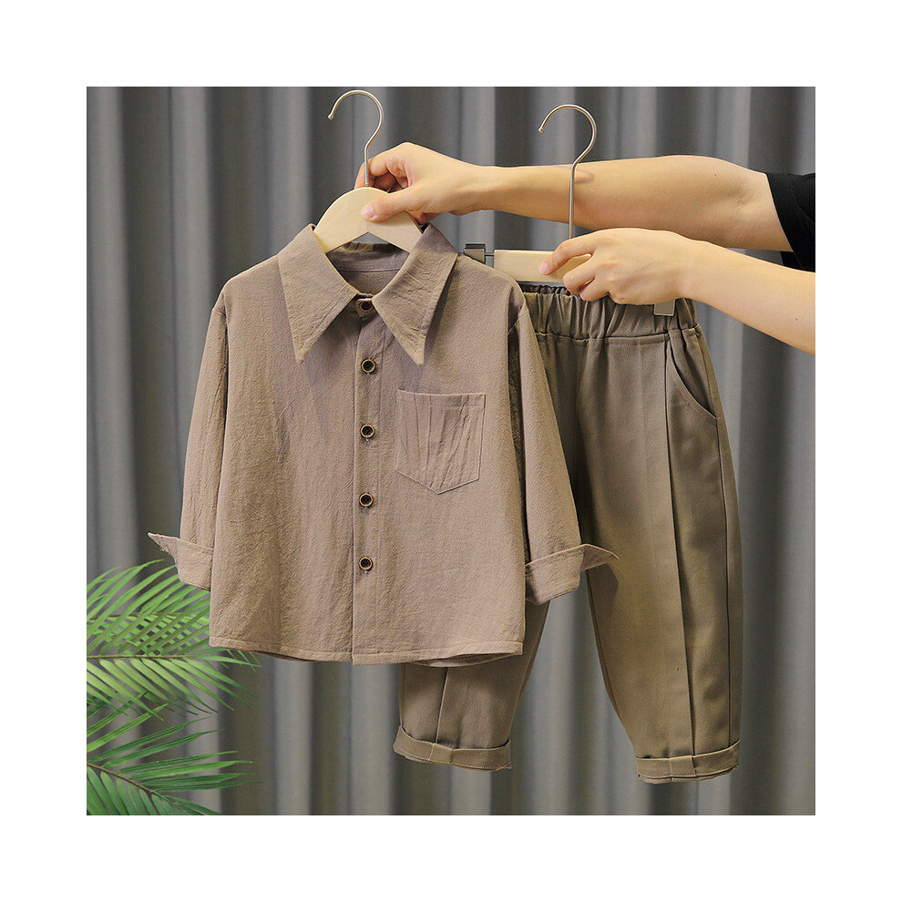 (StyleB,110cm)Ensemble élégant bébé garçon automne tricot tenue gilet confortable pull pantalon pour 3 ans 8 à