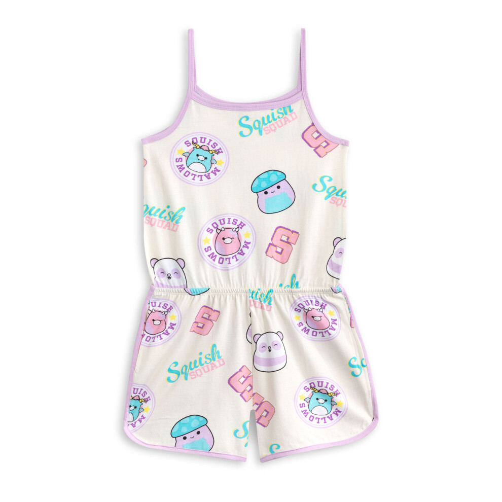 (10-11 Years) Squishmallows Sleeveless Playsuit (Girls Multicoloured)