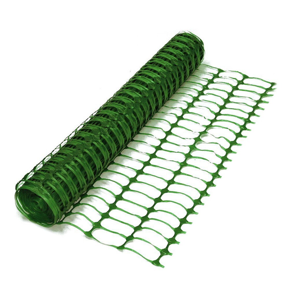 Oypla Heavy Duty Green Safety Barrier Mesh Fencing 1mtr x 25mtr