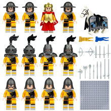 (12PCS Medieval Knights -3) 48PCS Medieval Knights dragon soldiers building castles MiniFigures Fits Lego