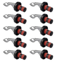 (As show, One size) 10pcs Wine Stoppers Expanding Manual Beverage Bottle Plug Reusable Leak Proof Wine Bottle Airtight
