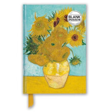 Vincent van Gogh Sunflowers Foiled Blank Journal by Created by Flame T