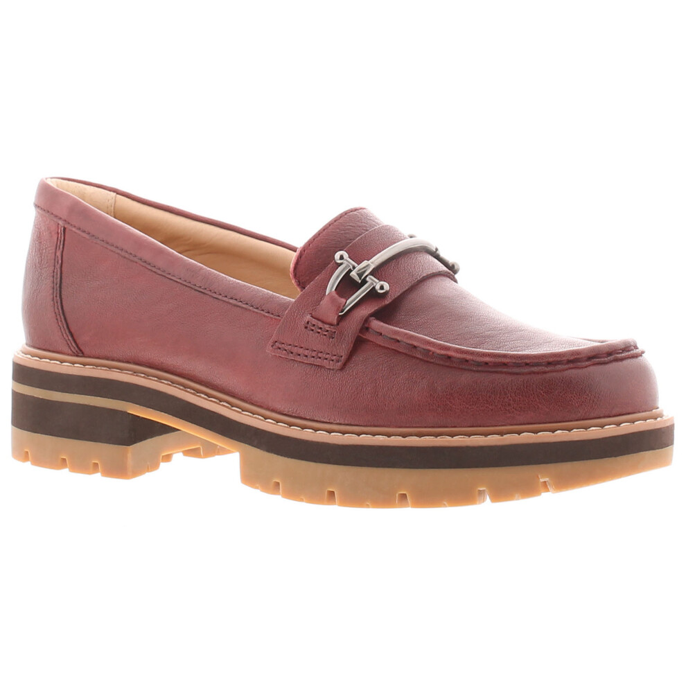 (Red, 3 (Adults')) Clarks Womens Heels Orianna Bit Leather Slip On red UK Size