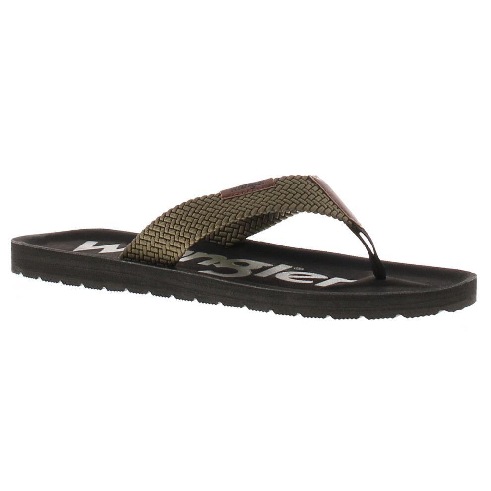 Wrangler Mens Flip Flops Zane green UK Size
