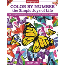 Color by Number the Simple Joys of Life by Suzan Lind Paperback Book