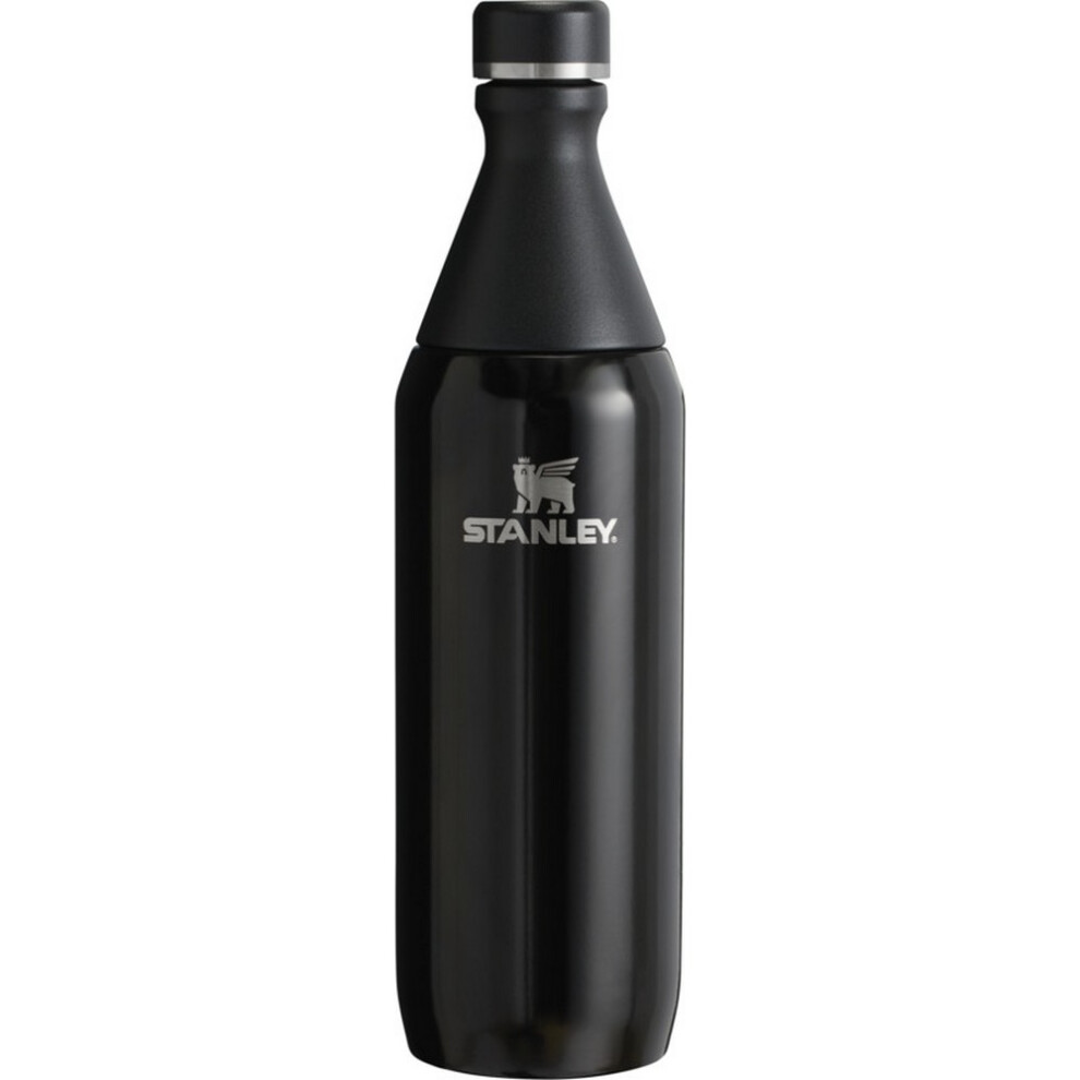 (One Size, Shiny Black) Stanley All Day Slim 600ml Water Bottle