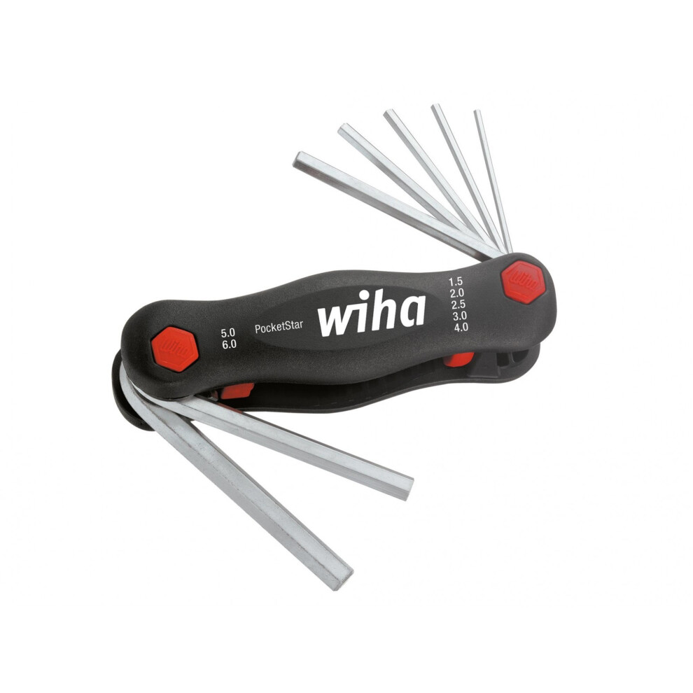 Wiha Pocketstar Hex Key Set, 7 Piece (1.5-6mm)