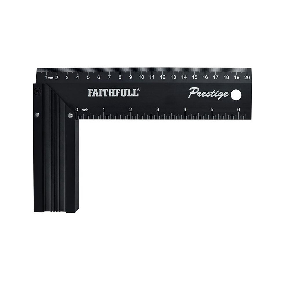 Faithfull Prestige Try Square Black Aluminium