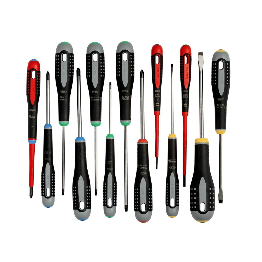 Bahco Be-9875 Ergo Screwdriver Set, 13 Piece
