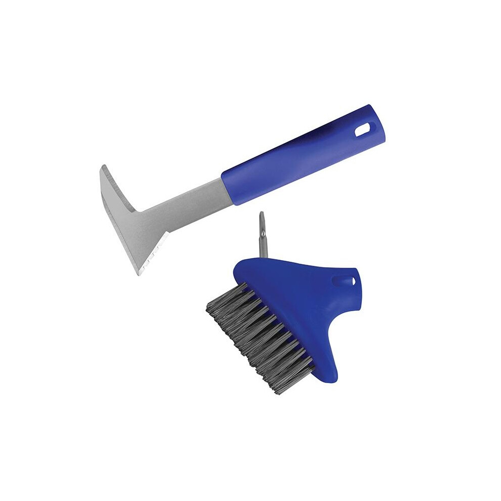 Faithfull Auto-lock Patio Steel Brush & Weeder