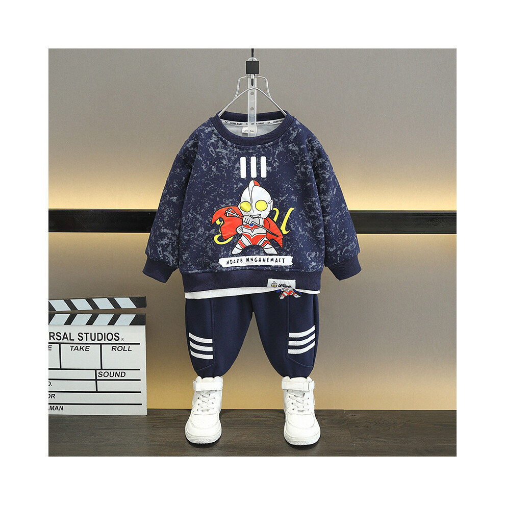 (Navy Blue,110cm)Ensemble sweat à capuche enfant Ultraman moins vêtements élégants et confortables garçons pour