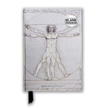 Leonardo da Vinci Vitruvian Man Foiled Blank Journal by Created by Fla