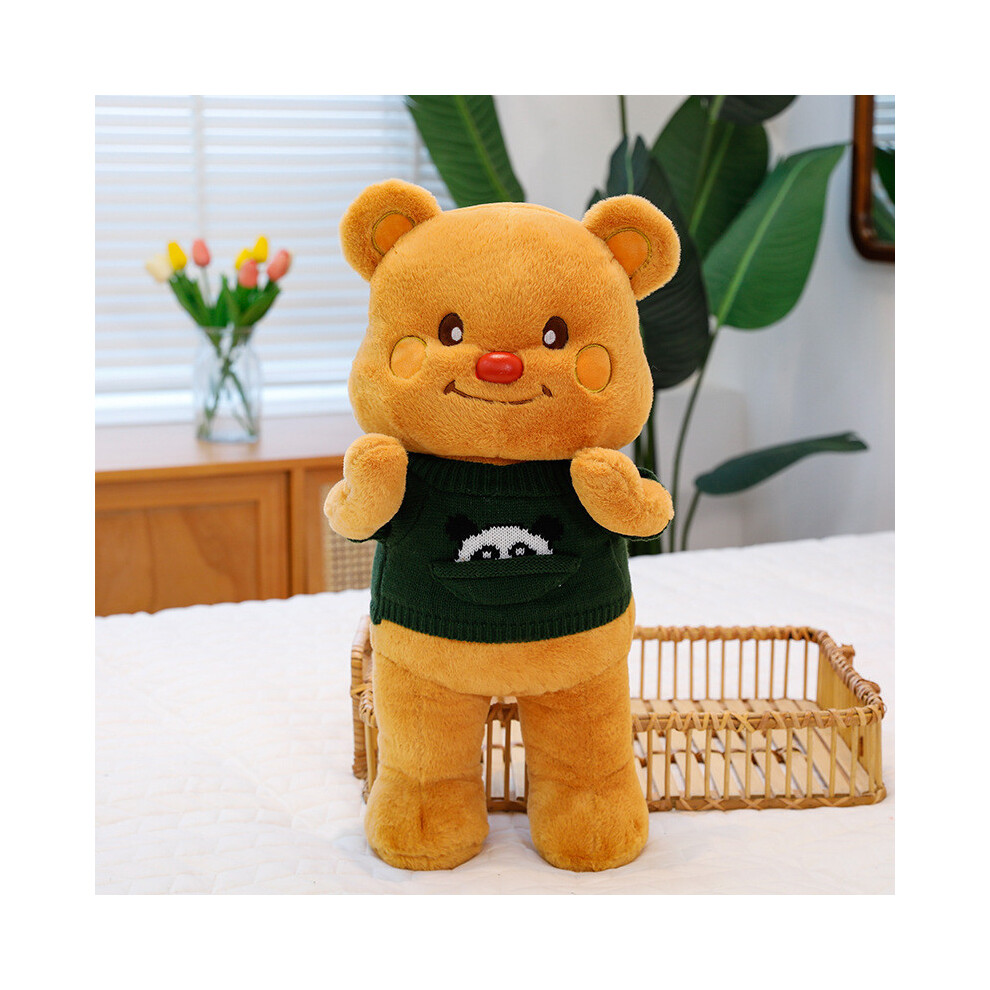 (Green,55cm/21.65in)Peluches ours motif panda vêtements poupées grande taille oreillers mignon enfant cadeau
