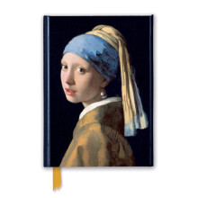 Johannes Vermeer Girl with a Pearl Earring Foiled Journal by Created b