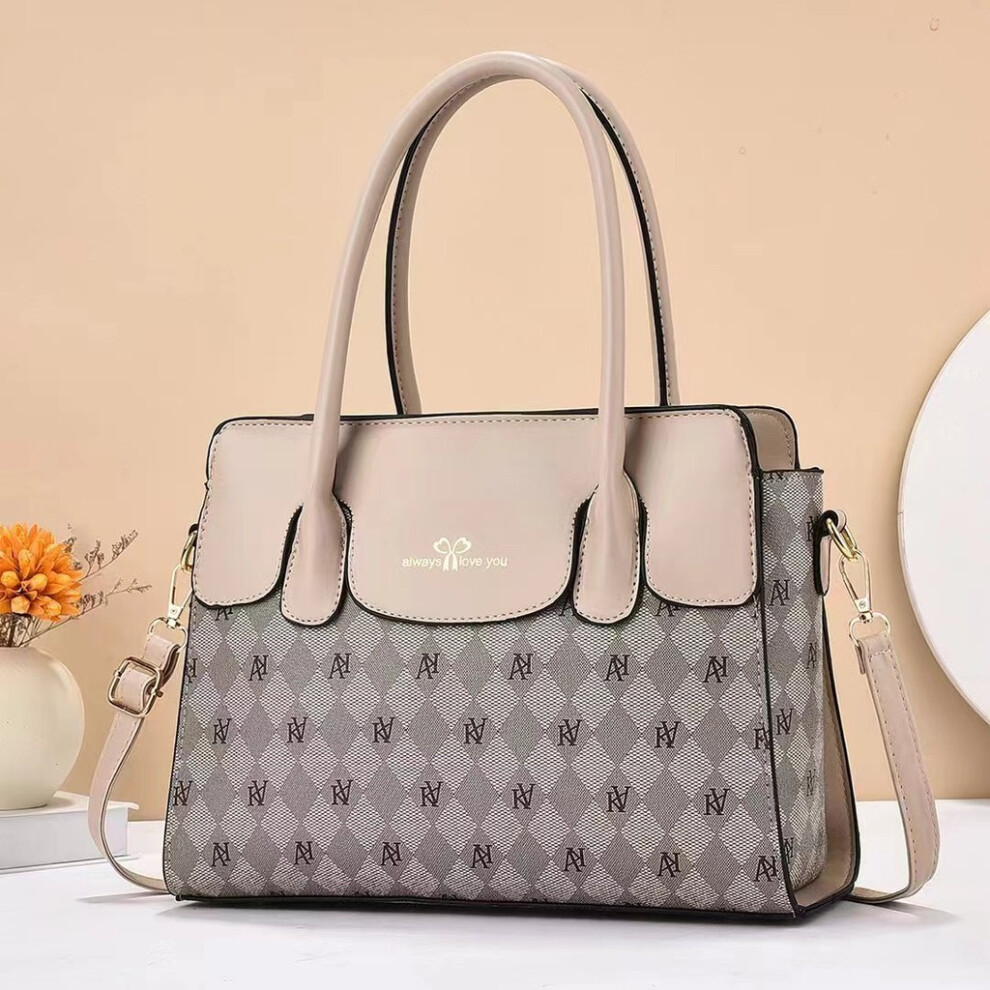 (Style Four)Sac à main femme tendance mode pu patchwork avec grand style de rangement et